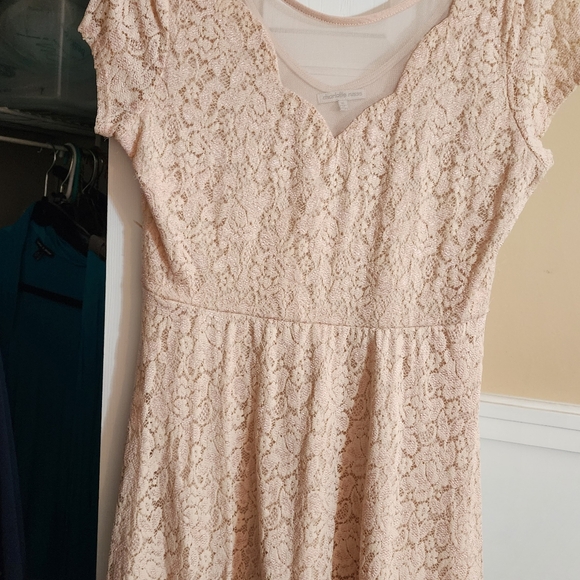LACE Light Pink Charlotte Russe Mini Dress - Picture 4 of 6